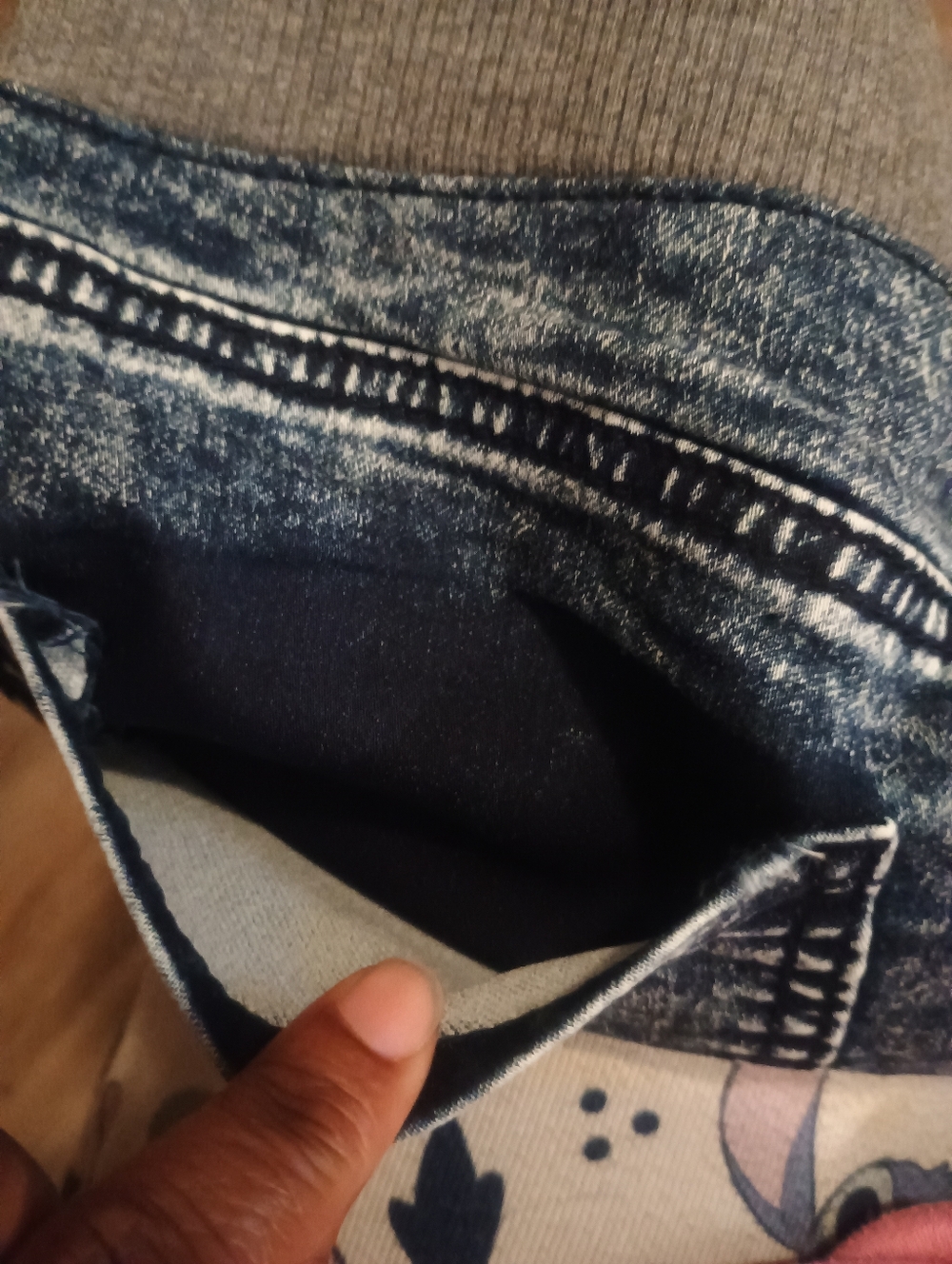 No Boundaries Girl Mid Rise Acid Wash Skinny Jegging Blue Stretch Size M ( 7-9) - Picture 5 of 12